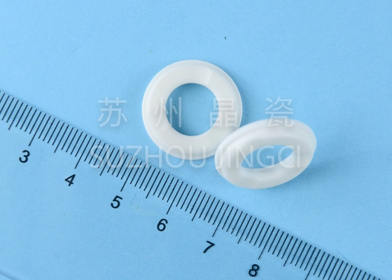Al2O3 ZrO2 SSiC Alumina Ceramic Valve Plate White Color For Pump Components